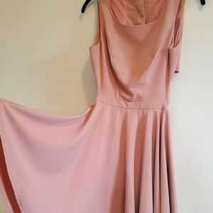 Sleeveless Button-Back Swing Dress